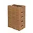 Caisse pliable 600x400x188 , perforé - aspect bois - Verrouillage actif