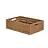Caisse pliable 600x400x188 , perforé - aspect bois - Verrouillage actif