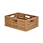 Folding crate 400x300x163 , perforated - Wood look - Active locking system