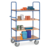 Shelved trolley 1000x700x1800 mm , 4 shelves , with woodboards