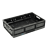 Caisse pliable 600x400x146, Ajouré- Verrouillage actif - Standard noir