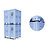 DOLAV Palettenbox 1300x1150x1250 mm, Volumen 1400 L, 3 Kufen, durchbrochen, geeignet für schwere Lasten und Lebensmittekontakt