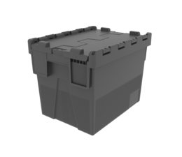 LOADHOG Bacs de distribution 400x300x306 gris foncé/noir , 25 Litres