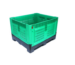 GENTESO Foldable Large Container 1200x1000x800 mm, 3 runners, Perforated.