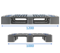 Plastic pallets 1200x1000
