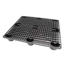 Nestable pallet 1200x1000x145 mm, with 9 rounded and reinforced feet