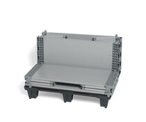 Plastic pallet collars 800x600x330, Foldable