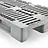 Hygiënische H1 pallet 1200x800x160mm, met 3 onderlatten
