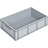 Eurocontainer 600x400x170 mm solid walls and bottom, heavy duty, food proved plastic