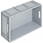 Bac norme Europe 600x400x216 mm fond plein renforcé, pour charges lourdes et usage alimentaire