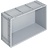 Bac norme Europe 600x400x220 mm fond et parois plein(es), pour charges lourdes et usage alimentaire Bac norme Europe 600x400x220 mm fond et parois plein(es), pour charges lourdes et usage alimentaire