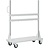 Base frame for mobile racks