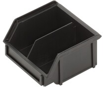 Bacs à bec ESD avec séparateur, 95x100x50 mm, 0.2 L, noir