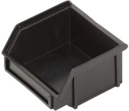Bacs à bec ESD, 95x100x50 mm, 0.2 L, noir, pour usage Anti-electrostatique, conducteur
