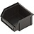 Bacs à bec ESD, 95x100x50 mm, 0.2 L, noir, pour usage Anti-electrostatique, conducteur