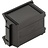 Bacs à bec ESD, 235x145x125 mm, 2.5 L, noir, pour usage Anti-electrostatique, conducteur