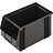 Bacs à bec ESD, 350x200x200 mm, 9.4 L, noir, pour usage Anti-electrostatique, conducteur