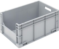 Euronorm bak 600x400x320 gesloten met open frontzijde
