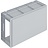 Eurocontainer 600x400x220 mm solid wall with open front, heavy duty, food proved plastic