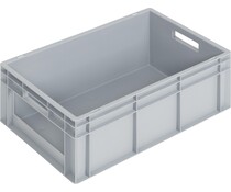 Euronorm bak 600x400x220 gesloten met open frontzijde