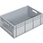 Eurocontainer 600x400x220 mm solid wall with open front, heavy duty, food proved plastic