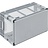 Euronorm bak 600x400x320 mm zijwanden geperforeerd, voor zware lasten en voedingsgeschikt
