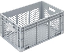 Euronorm bak 600x400x320 zijwanden geperforeerd