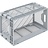Euronorm bak 600x400x320 mm bodem en zijwanden geperforeerd, voor zware lasten en voedingsgeschikt