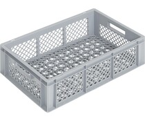 Euronorm bak 600x400x170 geperforeerde wanden en bodem