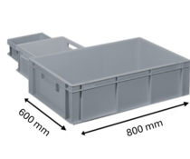 Stacking Euro norm container 800x600