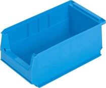 Plastic storage bin 350x210x145 mm, 9L blue
