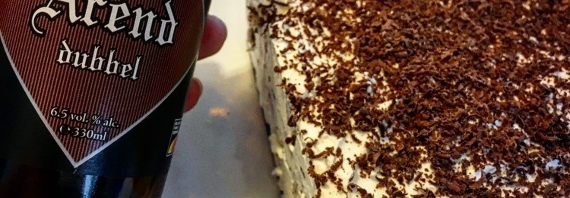 Bieramisu met Arend dubbel en Belgische chocolade