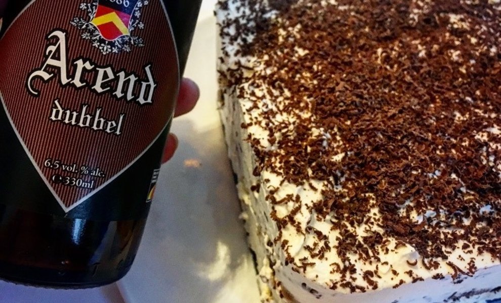 Bieramisu met Arend dubbel en Belgische chocolade