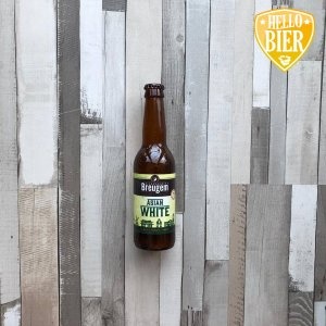 Asian White   Herkomst: Zaandijk, Nederland   Mistig okergeel witbier met stevige schuimkraag. Fris en sprankelend bier met licht zuurtje. De afdronk is scherp. Dit komt door de extra ingrediënten die toegevoegd zijn. De geraspte galanga wortel zorgt voor een peperachtige smaak en djeroek poerdet zorgt voor het fris zurige van limoenblad.  Behalve gerst en tarwe is voor dit bier ook rijst gebruikt wat het bier iets frisser maakt.