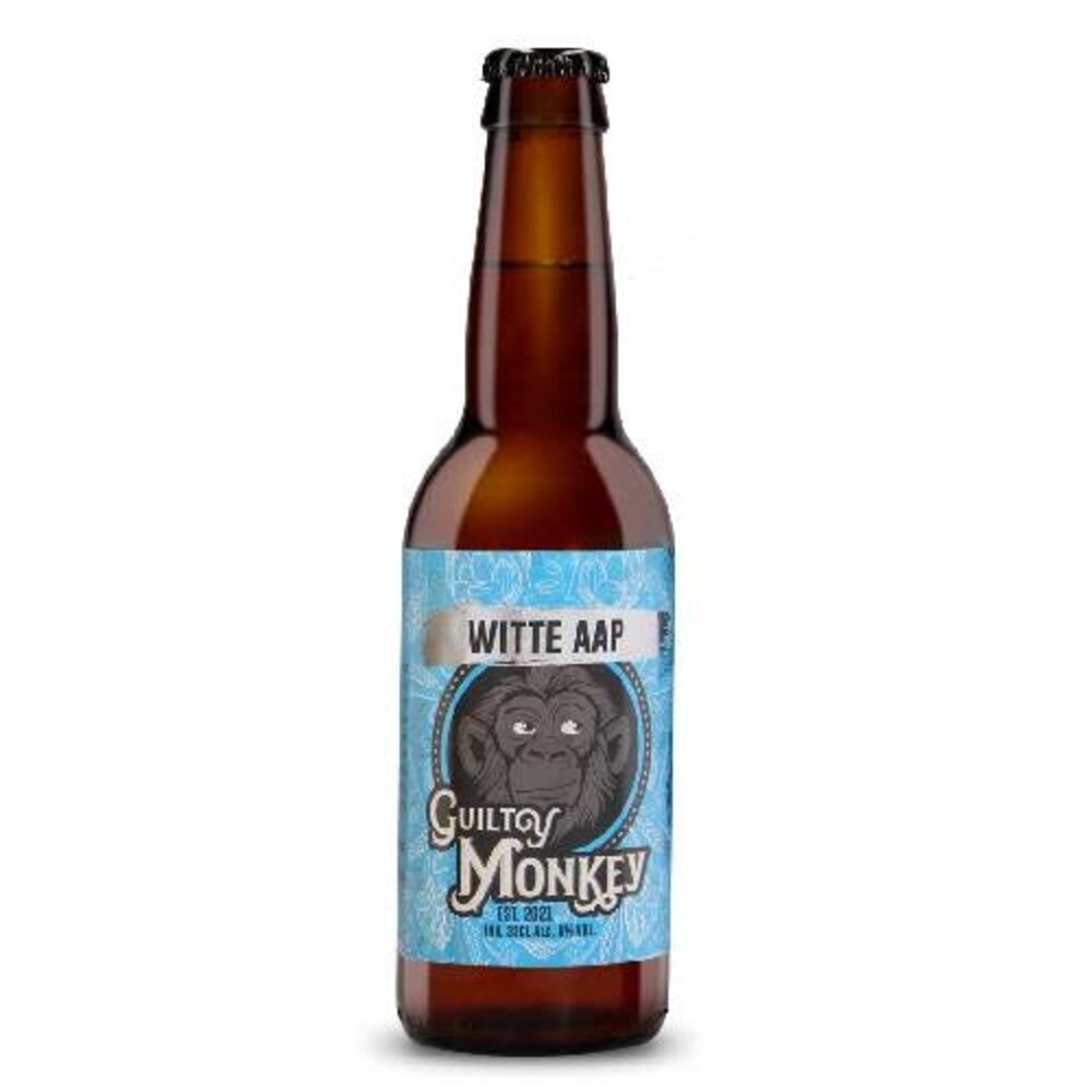 Guilty Monkey Guilty Monkey Witte Aap 33cl 5% Guilty Monkey Guilty Monkey Witte Aap 33cl 5%