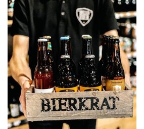 Hellobier Bierkrat met bier Hellobier Bierkrat met bier
