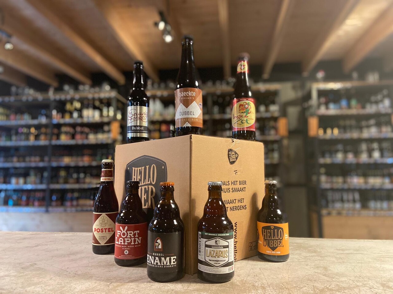 Hellobier Bierpakket Dubbel met 8 of 12 bieren Hellobier Bierpakket Dubbel met 8 of 12 bieren