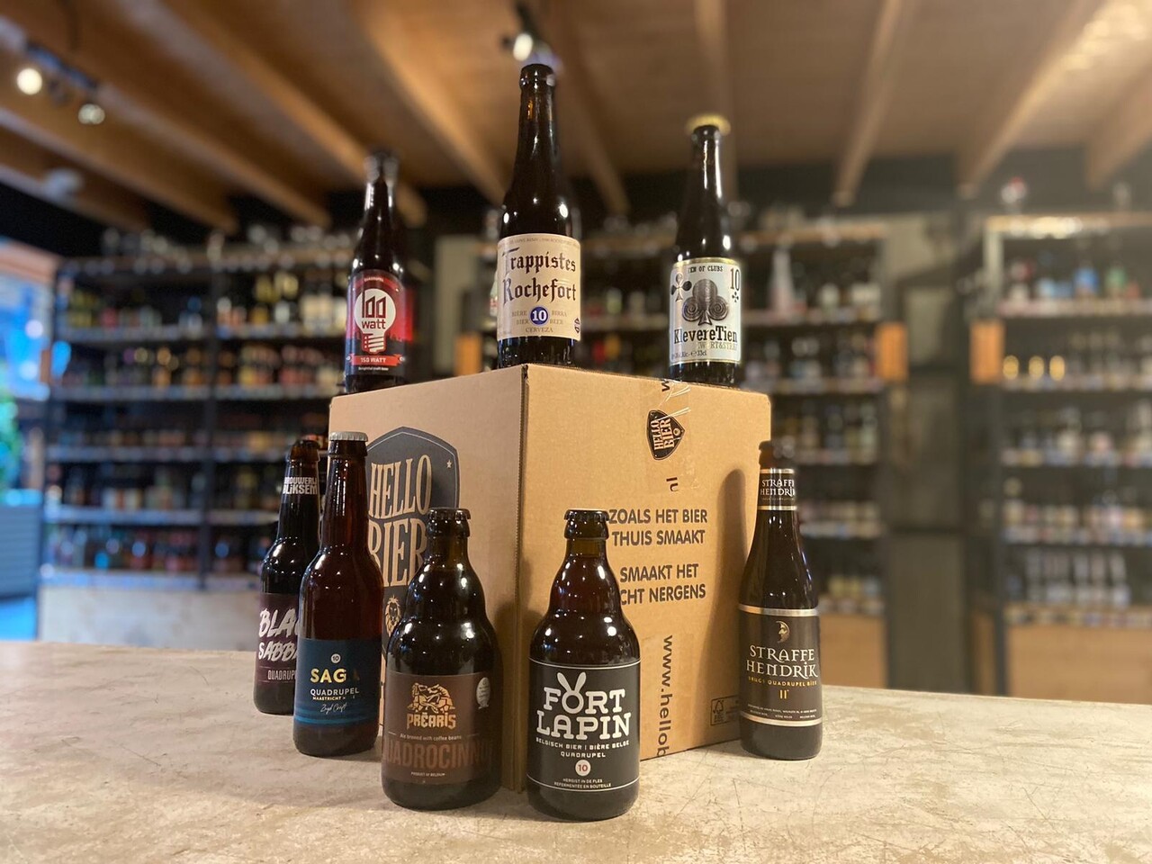 Hellobier Quadrupel bierpakket 12 verschillende Quadrupel  bieren
