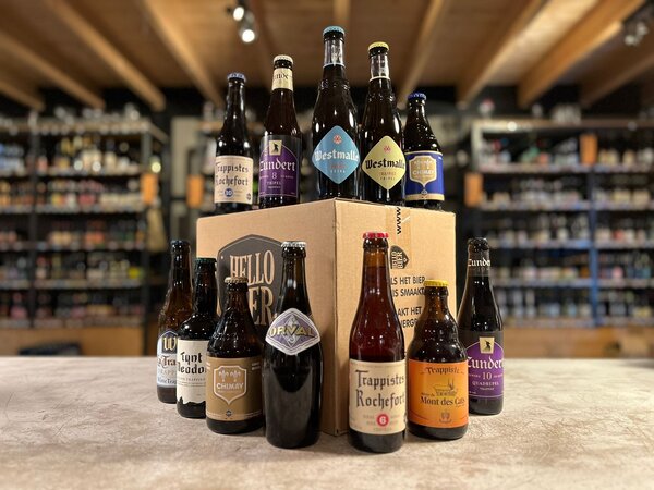 Hellobier Trappisten bierpakket 8 of 12 verschillende bieren Hellobier Trappisten bierpakket 8 of 12 verschillende bieren