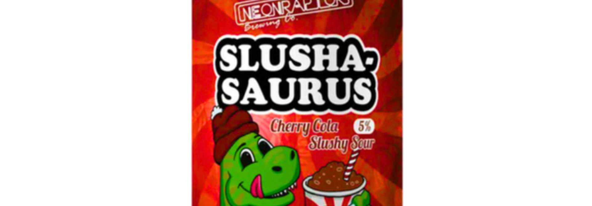 Neon Raptor Cherry Cola Slushasaurus 44cl 5%