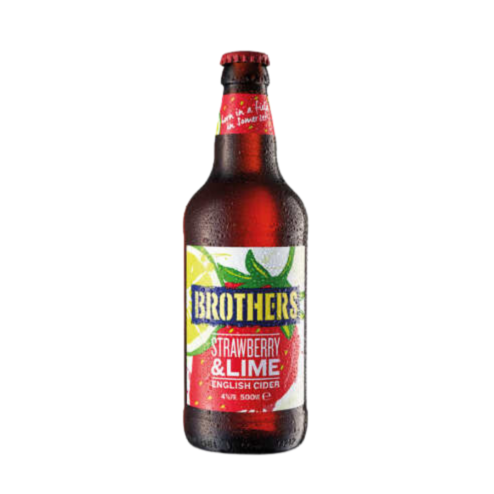 Brothers Brothers Strawberry & Lime 50cl 4% Brothers Brothers Strawberry & Lime 50cl 4%