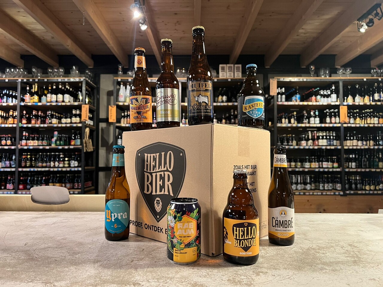 Hellobier Bierpakket Blond met 12 verschillende blond bieren