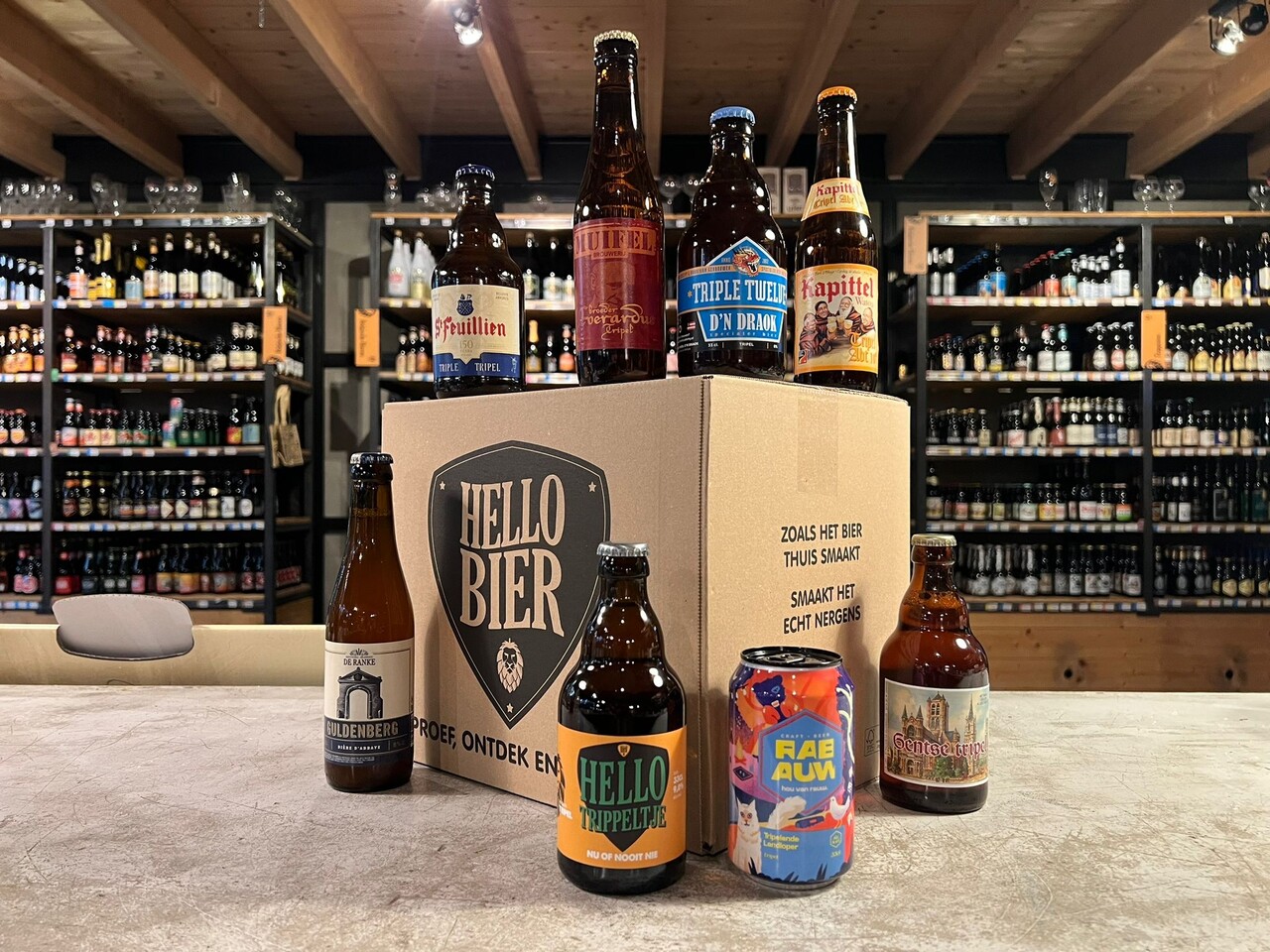 Hellobier Bierpakket Tripel met 8 of 12 verschillende tripel bieren Hellobier Bierpakket Tripel met 8 of 12 verschillende tripel bieren