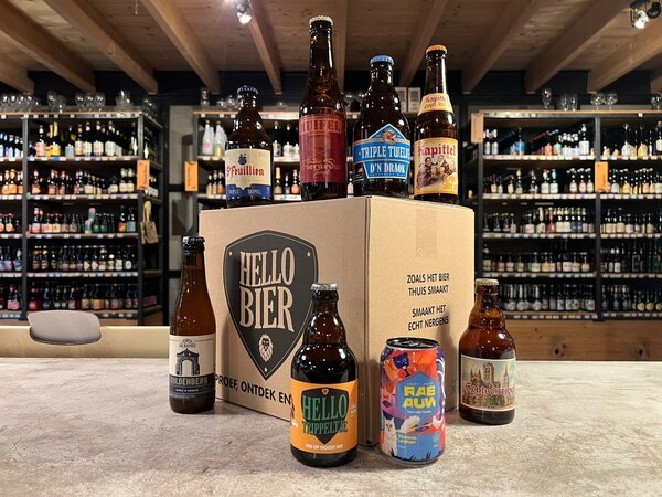 Hellobier Bierpakket Tripel met 8 of 12 verschillende tripel bieren Hellobier Bierpakket Tripel met 8 of 12 verschillende tripel bieren