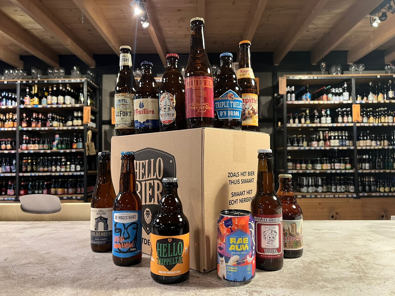 Hellobier Bierpakket Tripel met 8 of 12 verschillende tripel bieren Hellobier Bierpakket Tripel met 8 of 12 verschillende tripel bieren