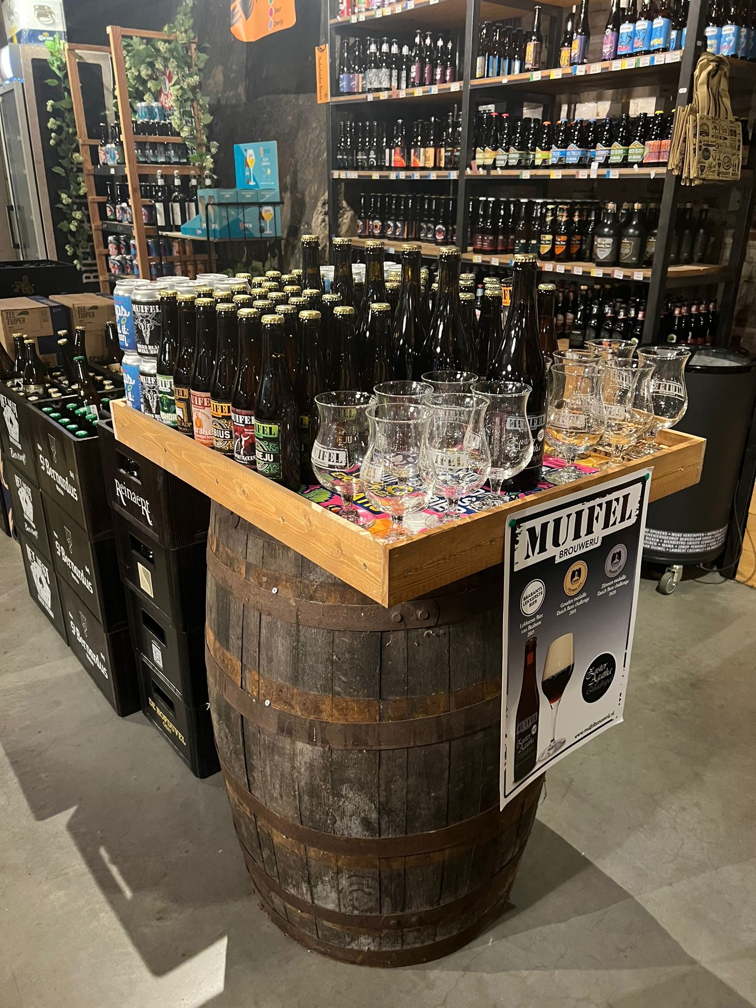 Glazenactie van Muifel brouwerij