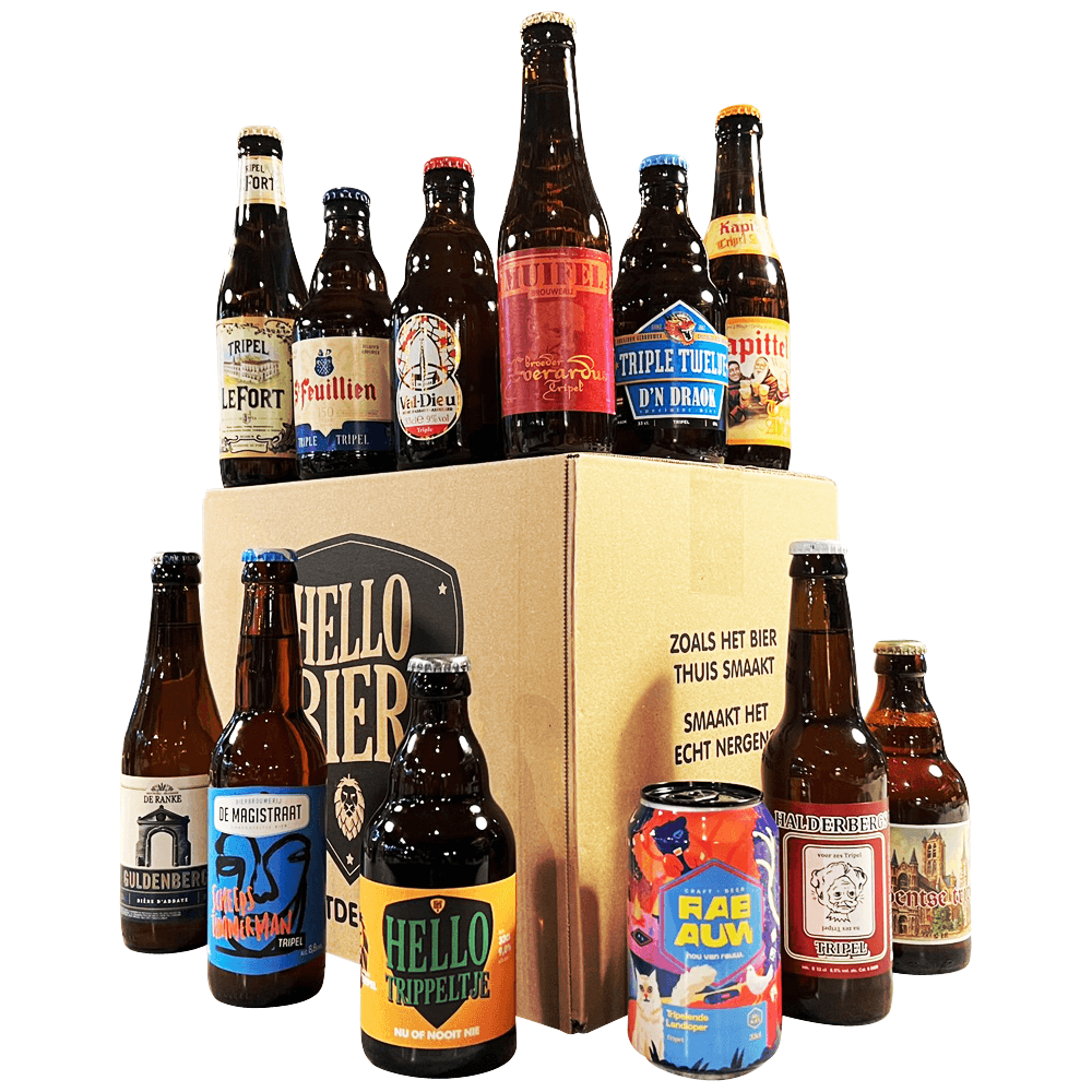 Hellobier Bierpakket Tripel met 12 verschillende tripel bieren