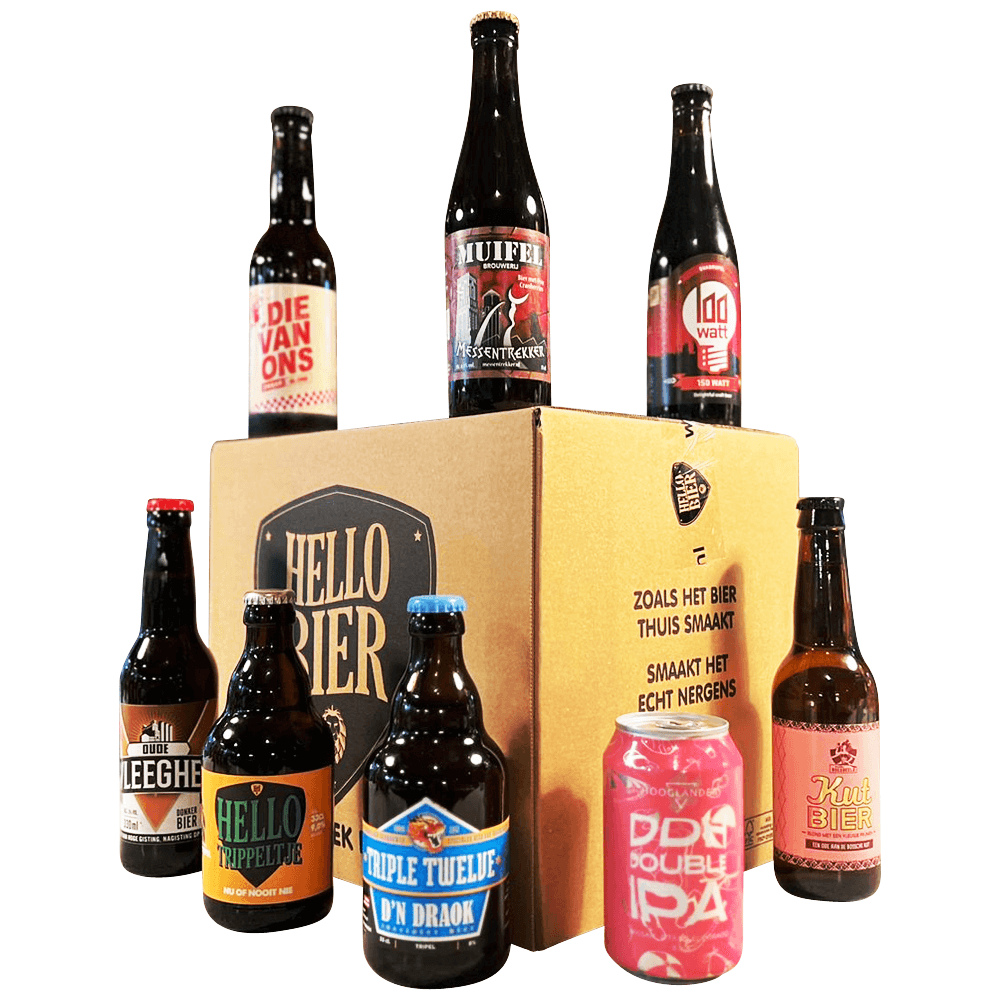 Hellobier Brabants bierpakket 8 of 12 bieren Hellobier Brabants bierpakket 8 of 12 bieren
