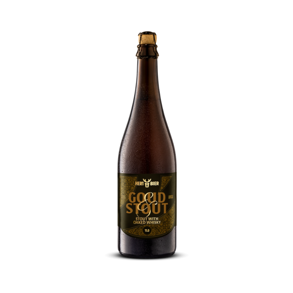 Hert Bier Hert Bier Goud & Stout 75cl 11% Hert Bier Hert Bier Goud & Stout 75cl 11%