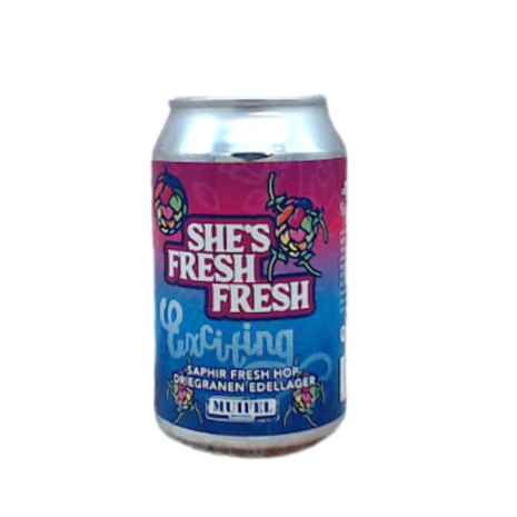 Muifel Muifel She's Fresh Fresh Exciting Edellager 33cl 5% Muifel Muifel She's Fresh Fresh Exciting Edellager 33cl 5%